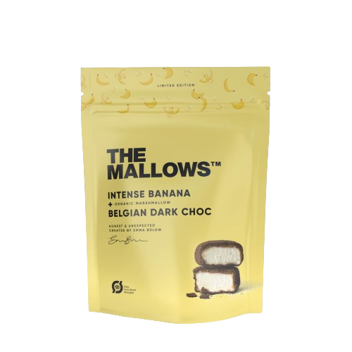 The Mallows Skumfiduser med Intens Banana & Belgisk Mørk Chokolade