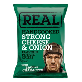 REAL Chips Strong cheese and onion 35g
