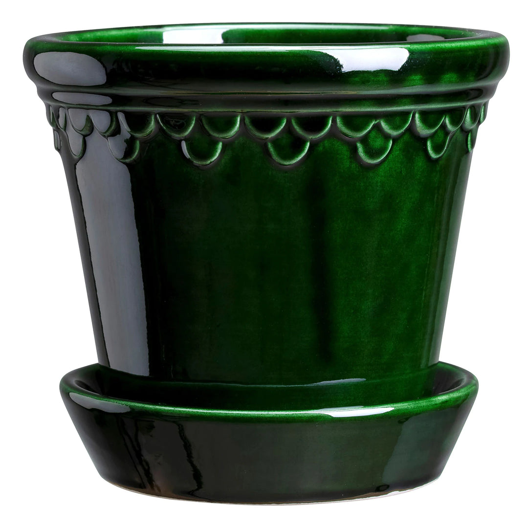 Bergs Potter Københavner Glazed Emerald Inkl. Underskål