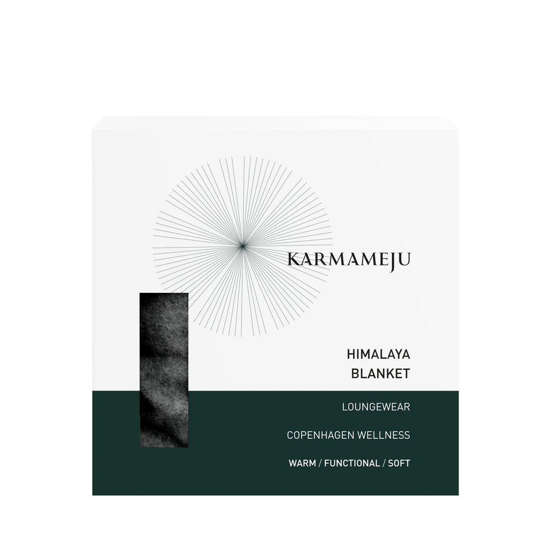 Karmameju Himalaya Fleecetæppe i Mørkegrå 140X250 cm