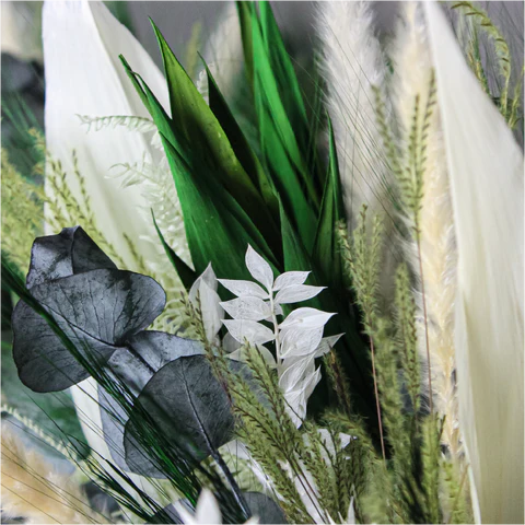 Living Flowers Grønne & Hvide Nuancer Buketten