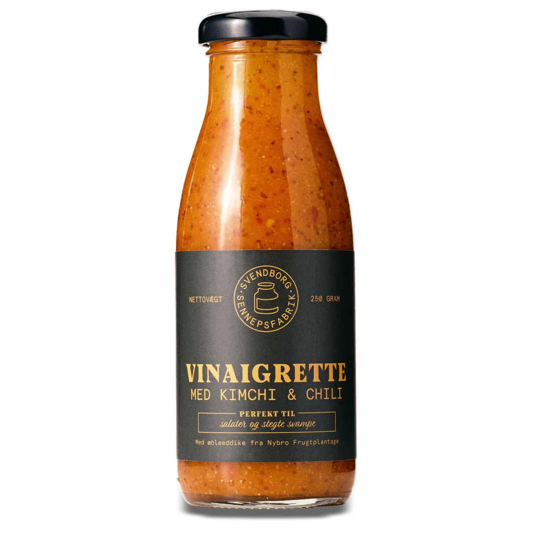 Svendborg Sennepsfabrik Vinaigrette med kimchi og chili