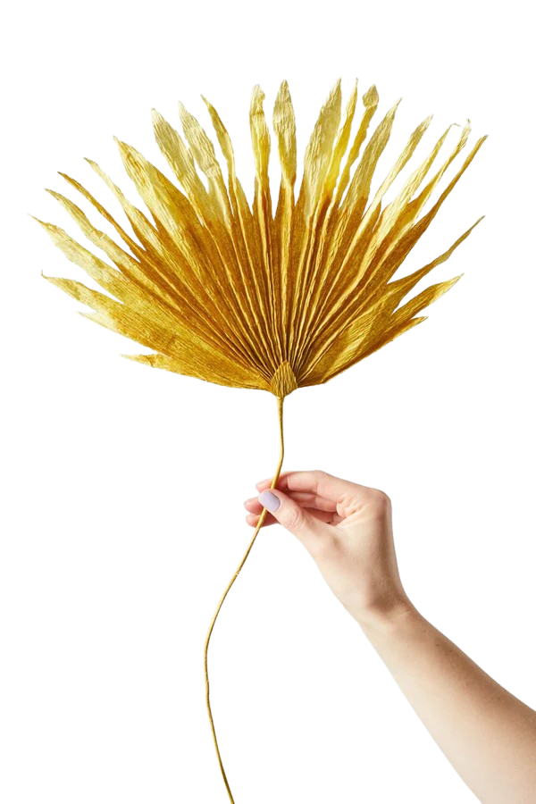 Studio About Paper Flower Palm Ochra