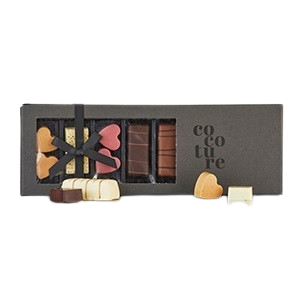 Cocoture Familiebox, Fyldte chokolade, marcipan, lakrids .m. choko 225g