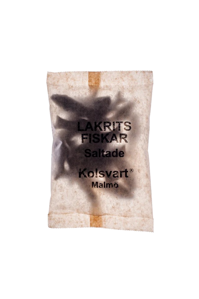 Kolsvart Lakrids Fisk Salt