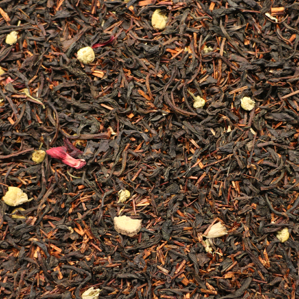 Rooibush og Ceylon te med hibiscus og kamille
