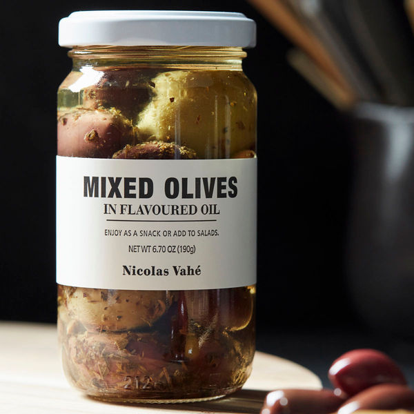 Nicolas Vahe Mixed Olives, in flavoured oil