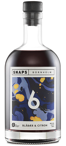 Bornholm Snaps No. 6 Blåbær og Citron Snaps: